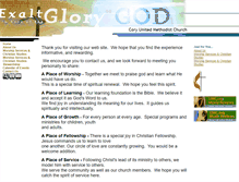 Tablet Screenshot of coryumc.org